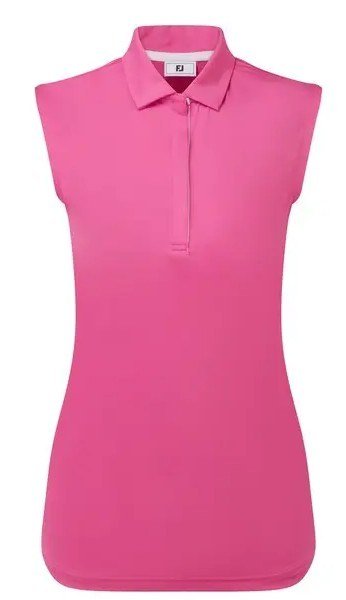 FootJoy Sleeveless Lisle dames polo, hot pink