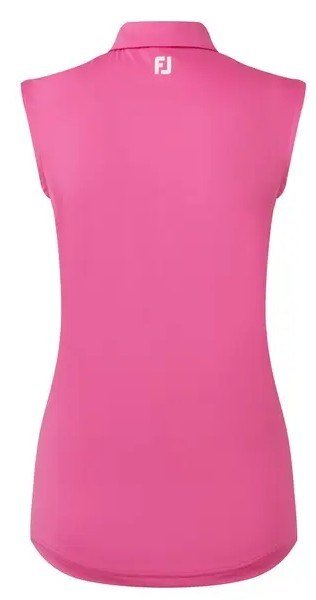 FootJoy Sleeveless Lisle dames polo, hot pink