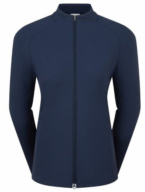 FootJoy Full-Zip Rib Midlayer dames sweatshirt, navy