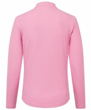 FootJoy Full-Zip Rib Midlayer dames sweatshirt, roze
