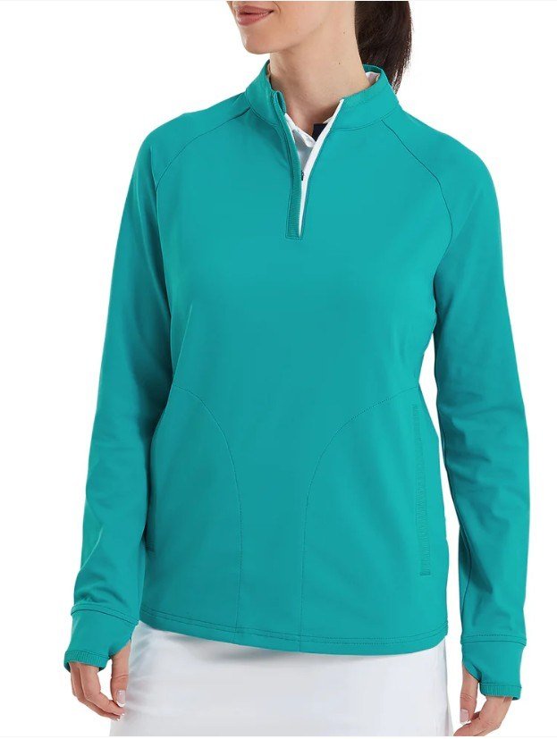 FootJoy Half-Zip Midlayer dames sweatshirt, tile blue