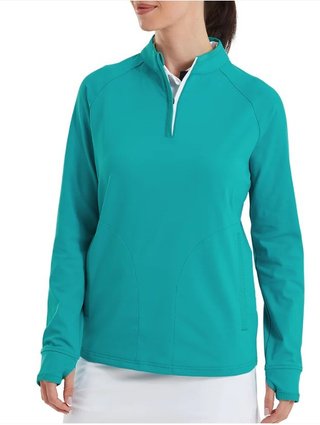 FootJoy Half-Zip Midlayer dames sweatshirt, tile blue