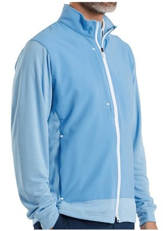 FootJoy Tempo Hybrid Full-Zip heren jack, blue reef/deep reef