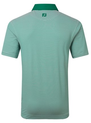 FootJoy Feeder Stripe Pique heren polo, field green