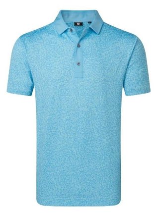 FootJoy Condensed Camo Print Lisle heren polo, sea glass/blue reef/deep reef