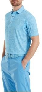 FootJoy Condensed Camo Print Lisle heren polo, sea glass/blue reef/deep reef