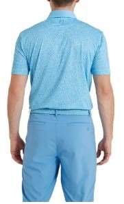 FootJoy Condensed Camo Print Lisle heren polo, sea glass/blue reef/deep reef