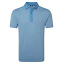 FootJoy Star Geo Jacquard heren polo, coastal blue