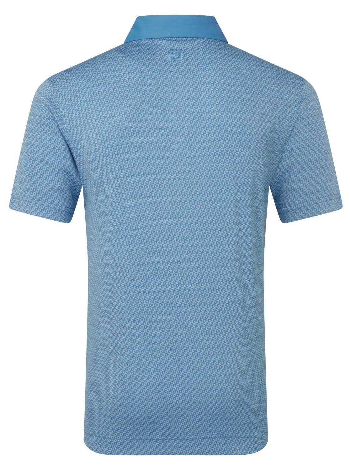 FootJoy Star Geo Jacquard heren polo, coastal blue
