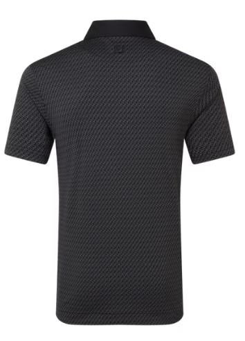FootJoy Star Geo Jacquard heren polo, zwart
