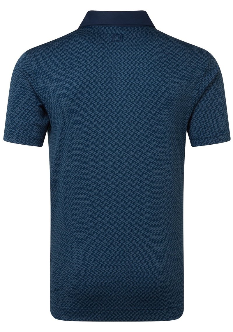 FootJoy Star Geo Jacquard heren polo, navy
