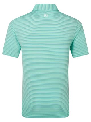FootJoy Shadow Stripe Lisle heren polo, sea glass