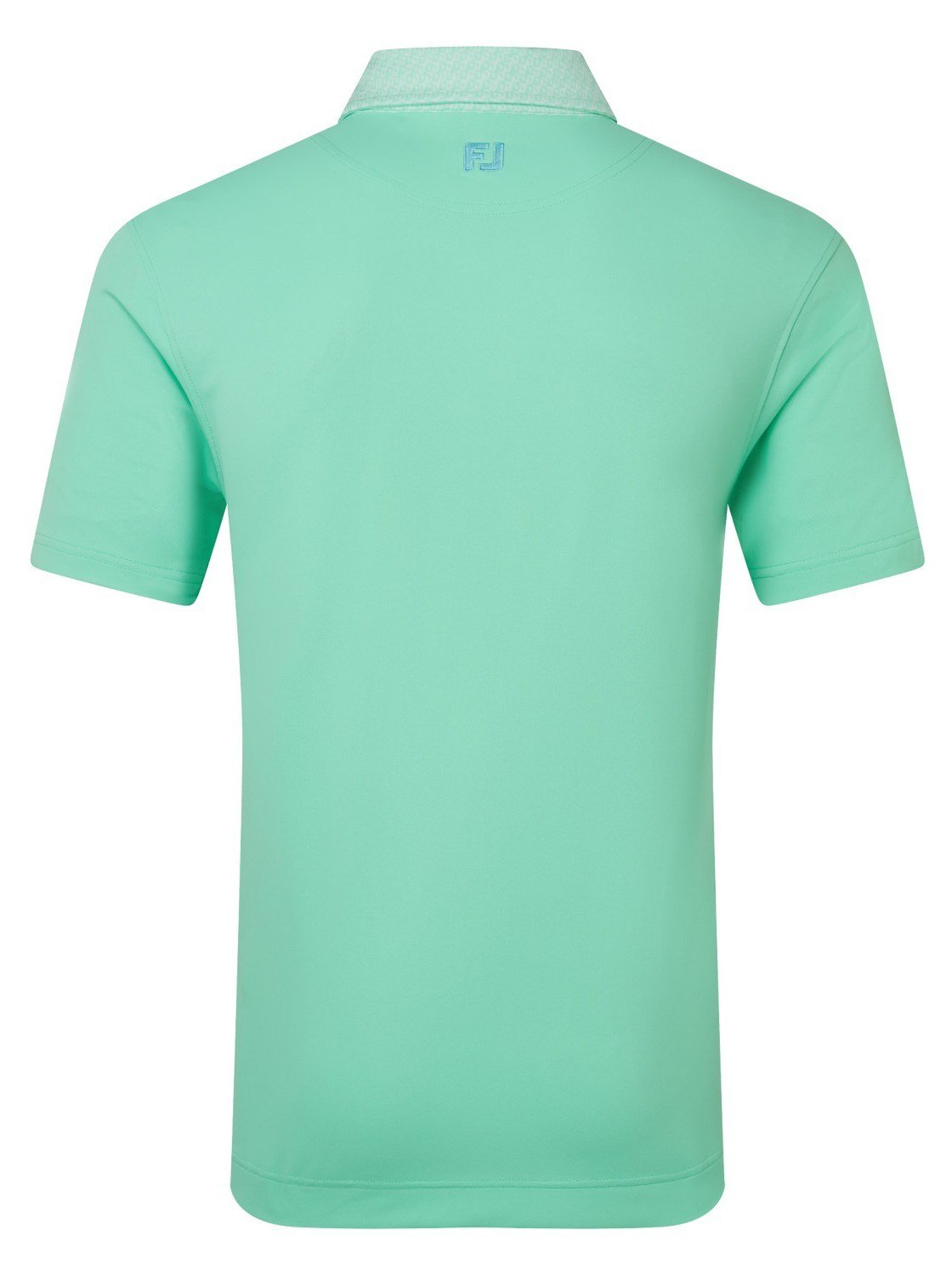 FootJoy Star Geo Trim Pique heren polo, sea glass