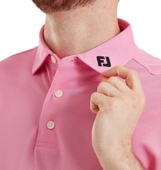 FootJoy Stretch Pique Solid heren polo, pink pop