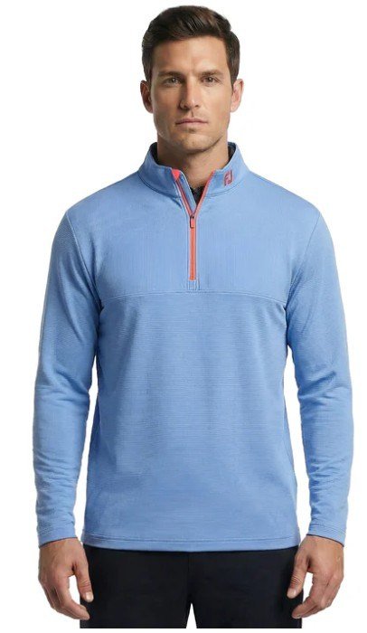 FootJoy Angled Ottoman Chill-Out heren sweatshirt, coastal blue