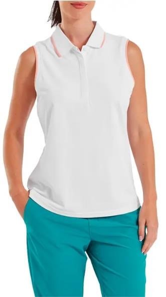FootJoy Sleeveless dames polo, wit