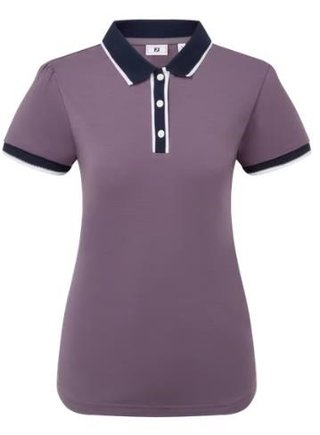 FootJoy Cap Sleeve dames polo, dusty violet/navy