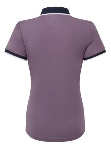 FootJoy Cap Sleeve dames polo, dusty violet/navy