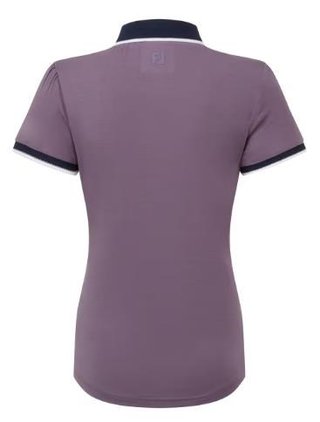 FootJoy Cap Sleeve dames polo, dusty violet/navy