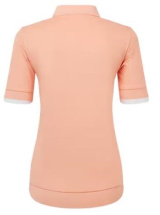 FootJoy Texture Knit dames polo, desert peach/white