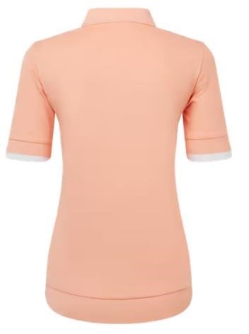 FootJoy Texture Knit dames polo, desert peach/white