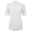FootJoy Texture Knit dames polo, wit/glacial blue