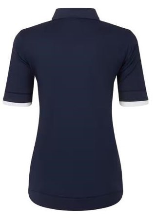FootJoy Texture Knit dames polo, navy/white