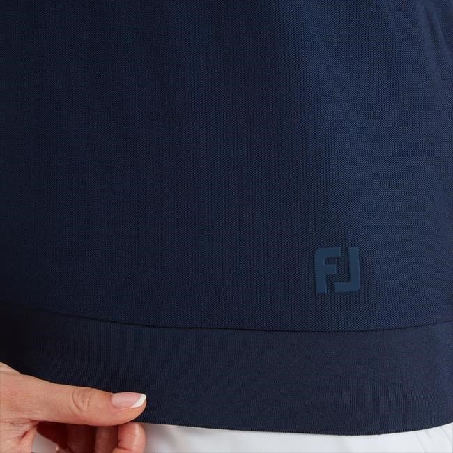 FootJoy Texture Knit dames polo, navy/white
