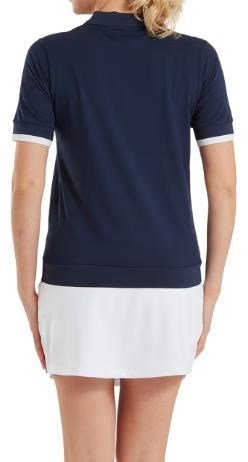 FootJoy Texture Knit dames polo, navy/white