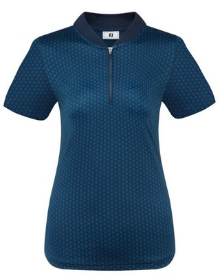 FootJoy Zip Blade dames polo, tonal tile navy print