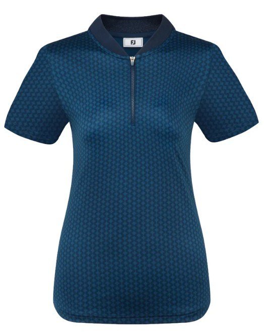 FootJoy Zip Blade dames polo, tonal tile navy print