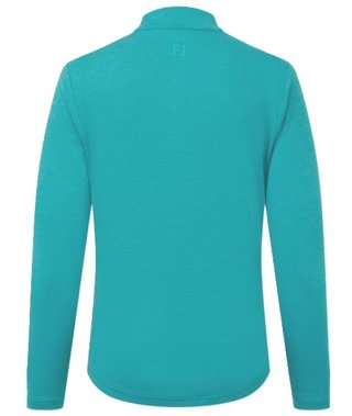 FootJoy 1/4 Zip Blade Collar Midlayer dames sweater, tile blue/glacial blue/wit