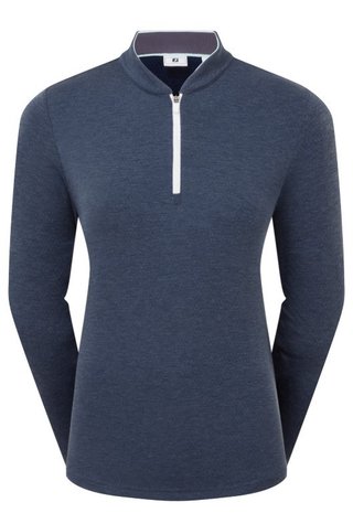 FootJoy 1/4 Zip Blade Collar Midlayer dames sweater, navy/dusty violet/glacial blue