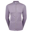 FootJoy Midlayer Full Zip Printed Sleeve dames sweater, dusty violet