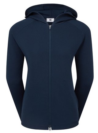 FootJoy Full-Zip Ottoman Hoodie dames sweatshirt, navy