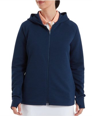 FootJoy Full-Zip Ottoman Hoodie dames sweatshirt, navy