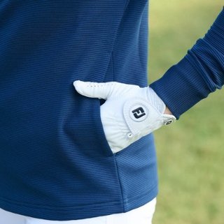 FootJoy Full-Zip Ottoman Hoodie dames sweatshirt, navy