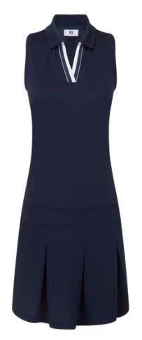 FootJoy Pleated dames jurk, navy/wit
