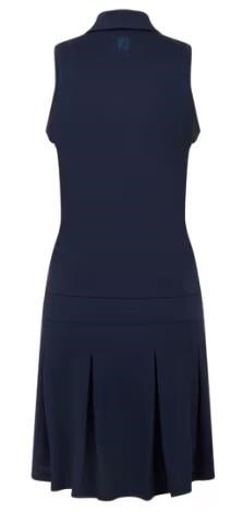 FootJoy Pleated dames jurk, navy/wit
