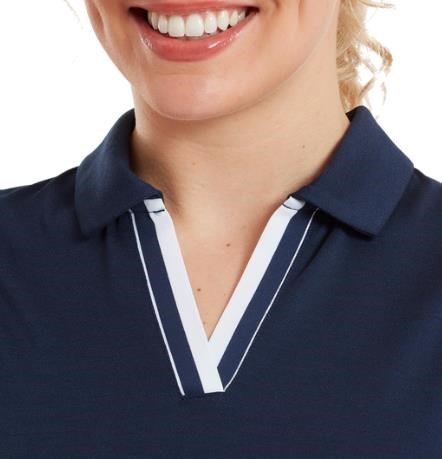 FootJoy Pleated dames jurk, navy/wit
