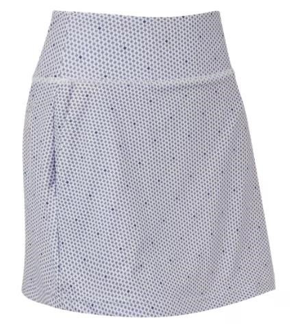 FootJoy Curve Geo Dot Aerial dames skort, dusty violet/navy