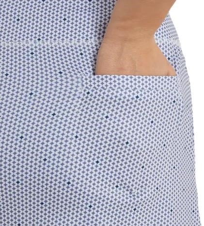 FootJoy Curve Geo Dot Aerial dames skort, dusty violet/navy
