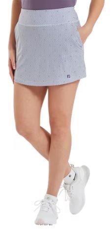FootJoy Curve Geo Dot Aerial dames skort, dusty violet/navy