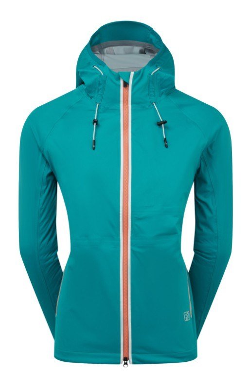 FootJoy HydroKnit dames jack, blauw/wit/desert peach