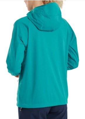 FootJoy HydroKnit dames jack, blauw/wit/desert peach