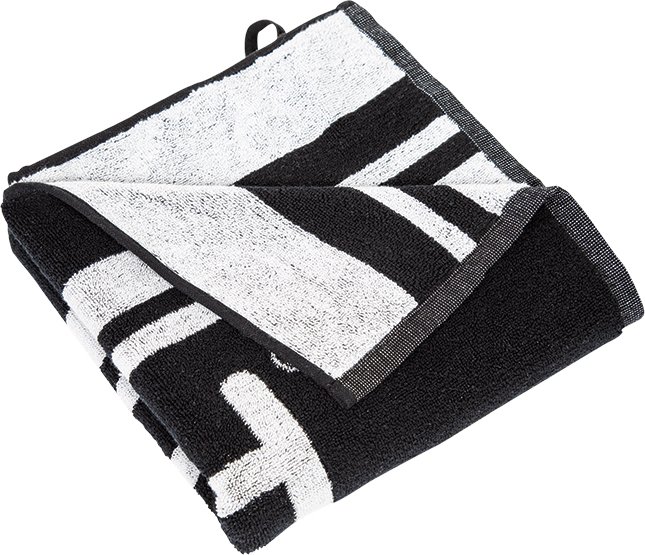 JuCad golf handdoek XXL Pro 50x100 cm, zwart