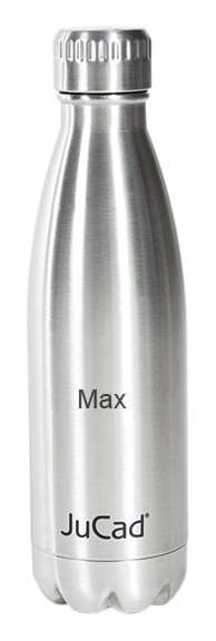 JuCad Stainless Steel Insulated Bottle, aanpasbaar