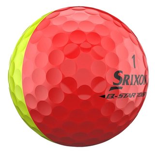 Srixon Q-Star Tour Divide golfballen, geel/rood