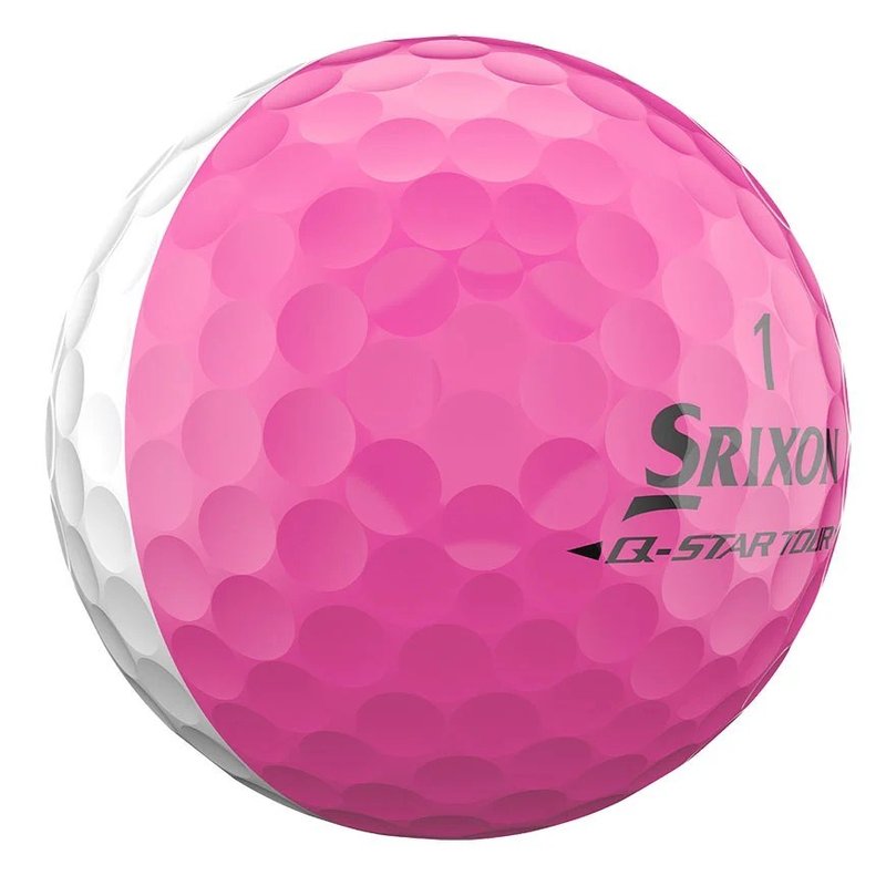 Srixon Q-Star Tour Divide golfballen, wit/roze
