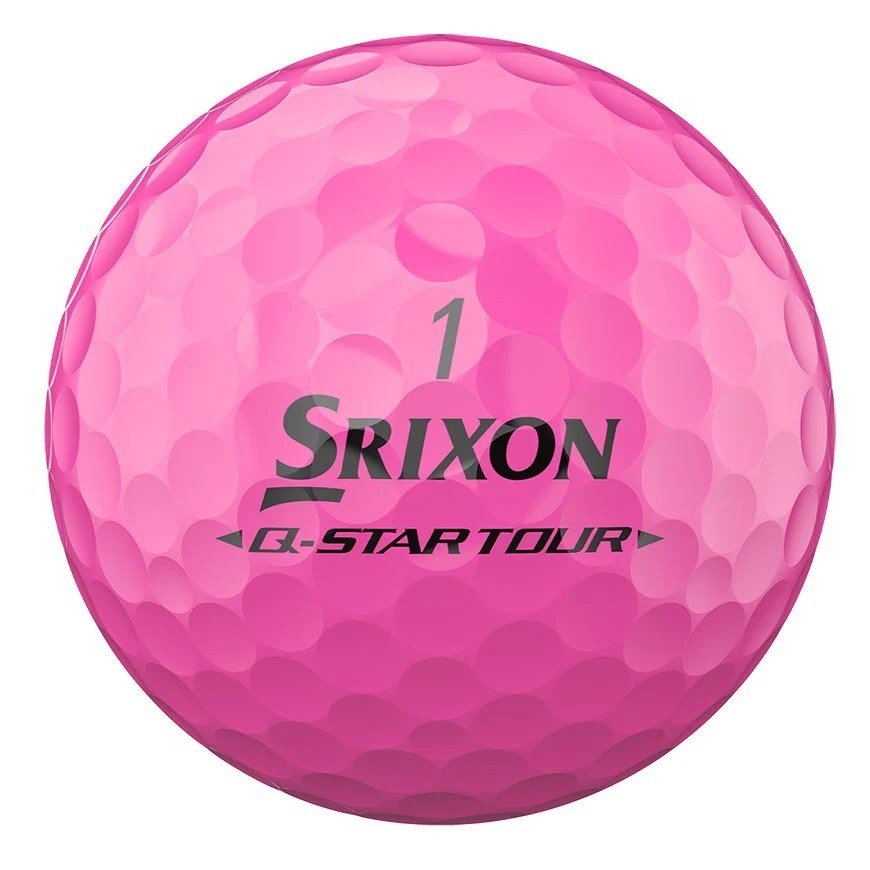 Srixon Q-Star Tour Divide golfballen, wit/roze
